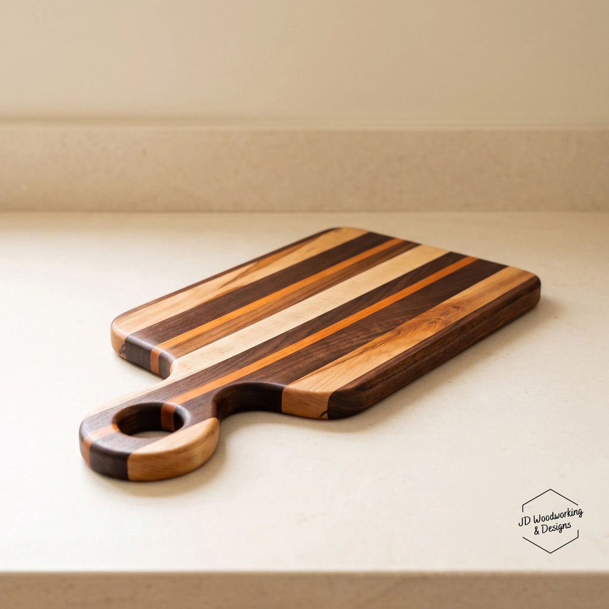 Edge Grain Charcuterie Board Mixed Hardwood | 16”x7.5”