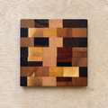 End Grain Chaos Coasters Set of 4