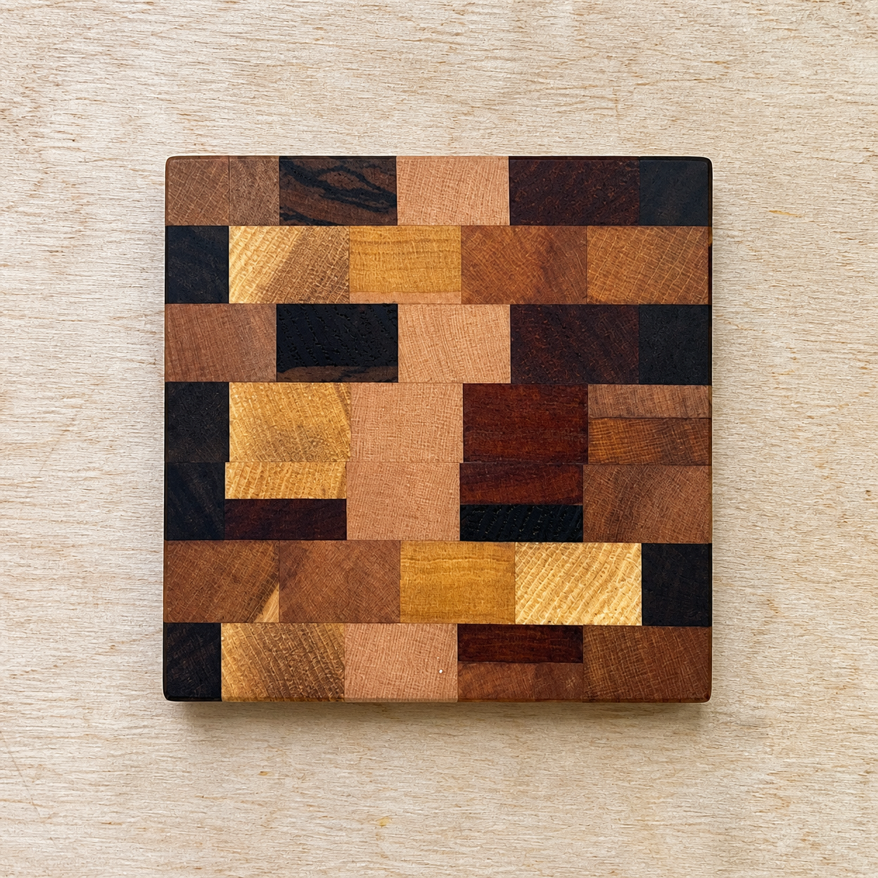 End Grain Chaos Coasters Set of 4