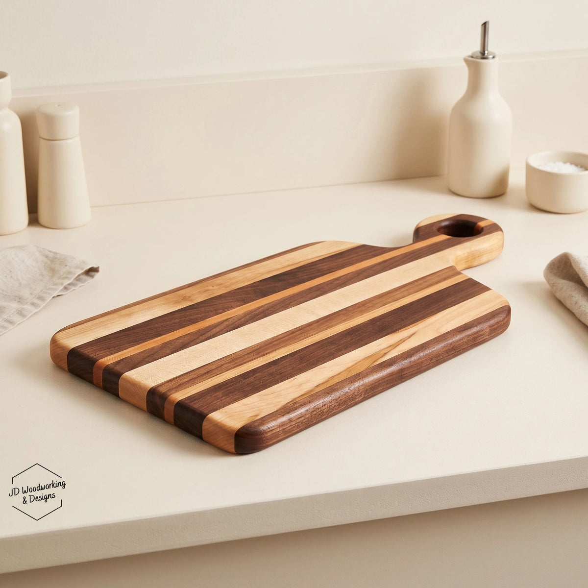 Edge Grain Charcuterie Board Mixed Hardwood | 16”x7.5”