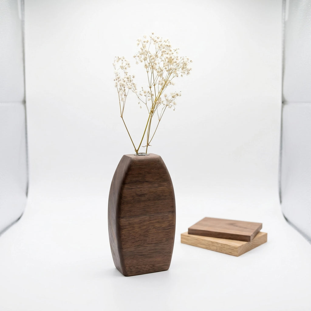 Black Walnut Flower Vase