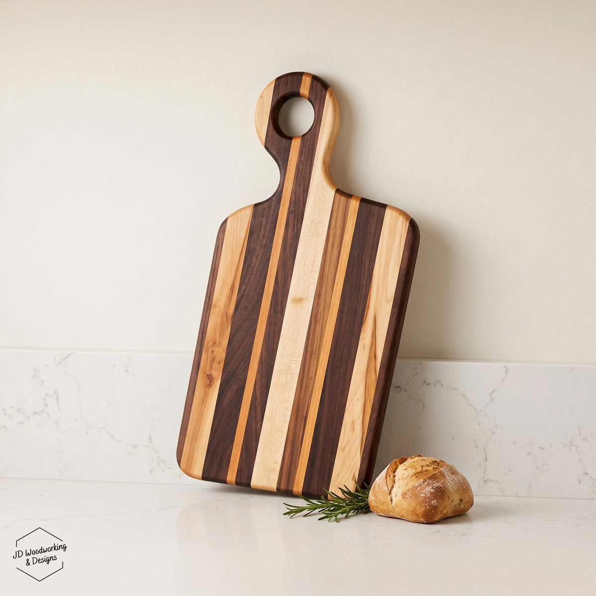 Edge Grain Charcuterie Board Mixed Hardwood | 16”x7.5”