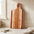 Edge Grain Charcuterie Board Mixed Hardwoods | 14.5”x7.25”