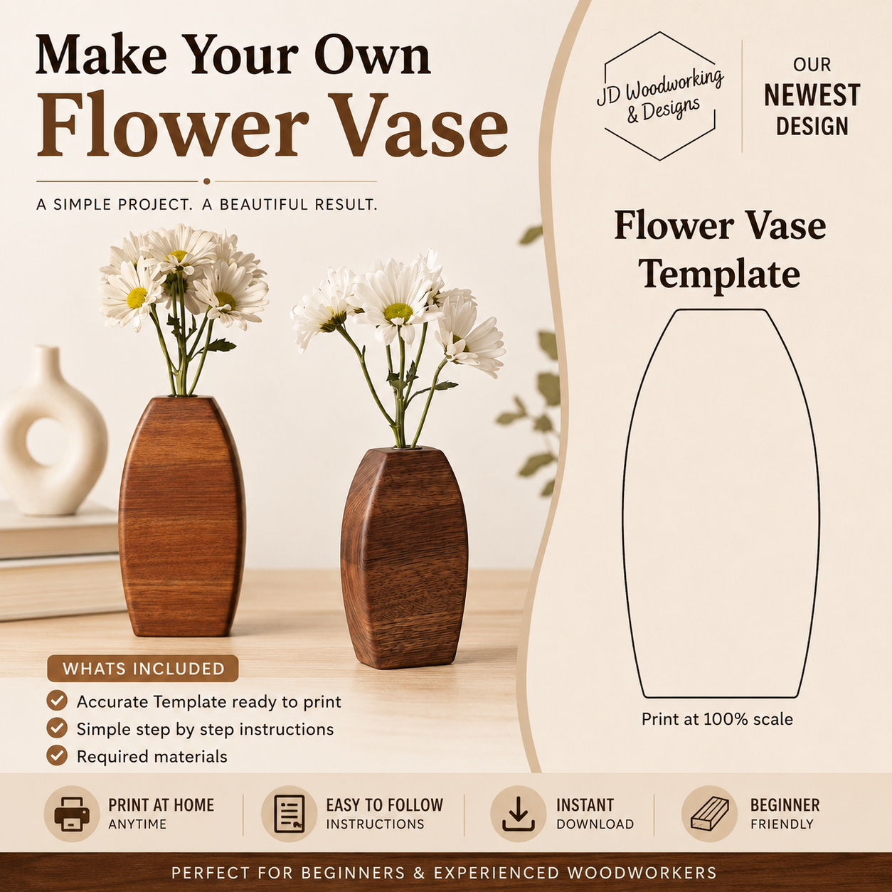 Tall Vase Template