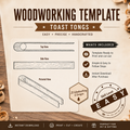 Toast Tongs Woodworking Template| PDF Download