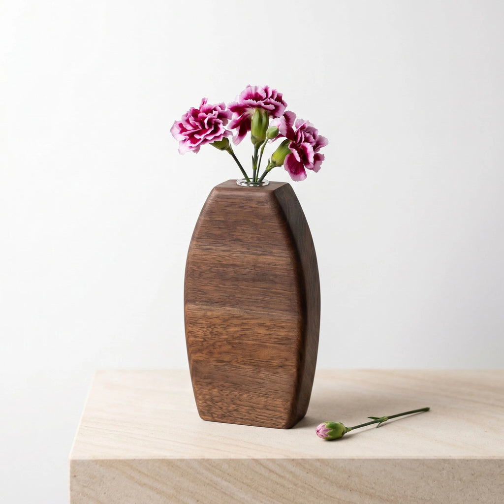 Black Walnut Flower Vase
