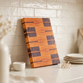 Cherry and walnut end grain cutting board, 15.5 by 10.5 inches