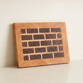 End grain cutting board, 13.5 by 9.75 inches, handcrafted hardwood