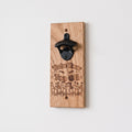 Wall Mounted Bottle Opener Cherry