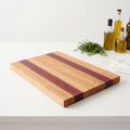 Edge Grain Cherry Cutting Board With Accents