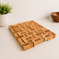 End Grain Basket Weave Cutting Board 12”x16”