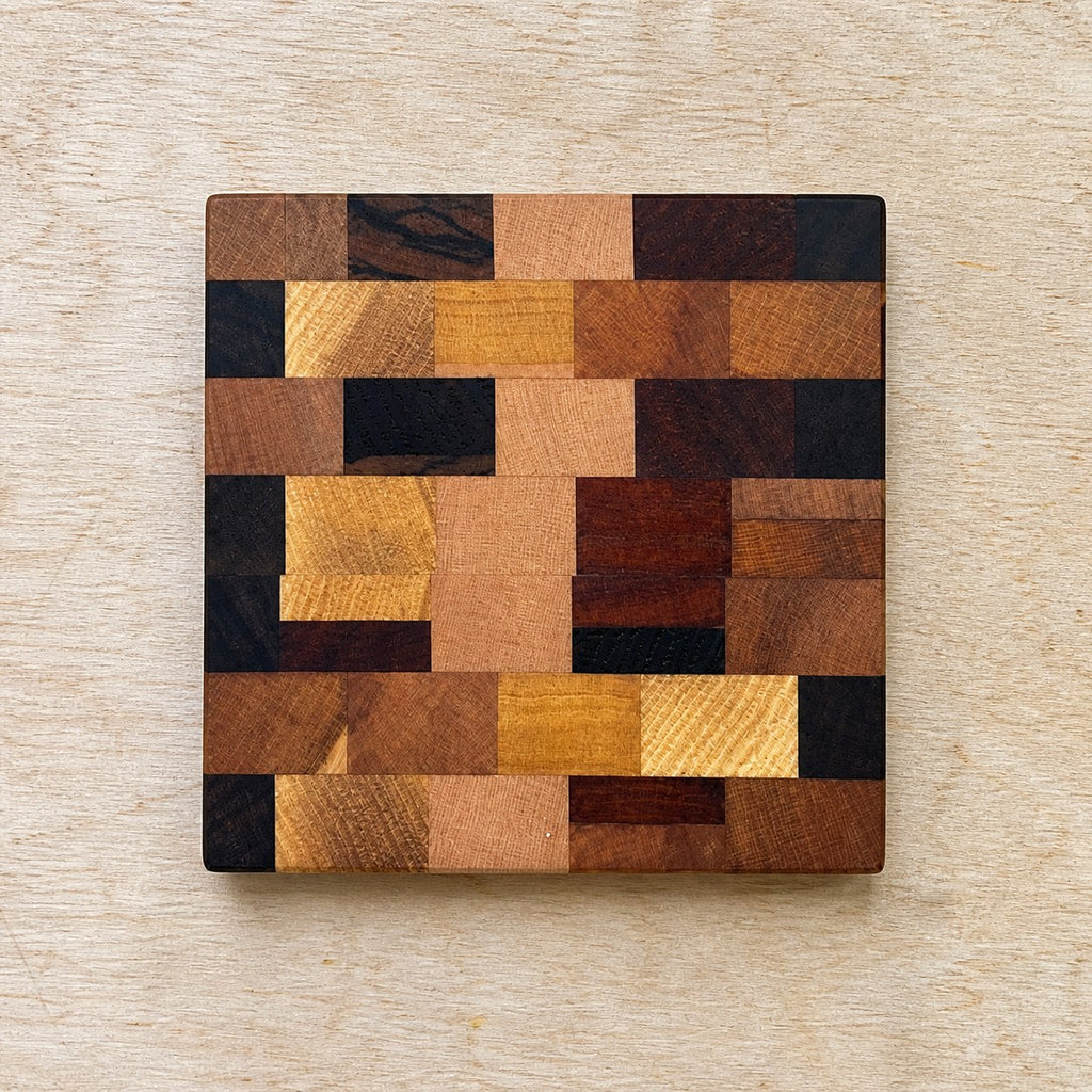End Grain Chaos Coasters Set of 4