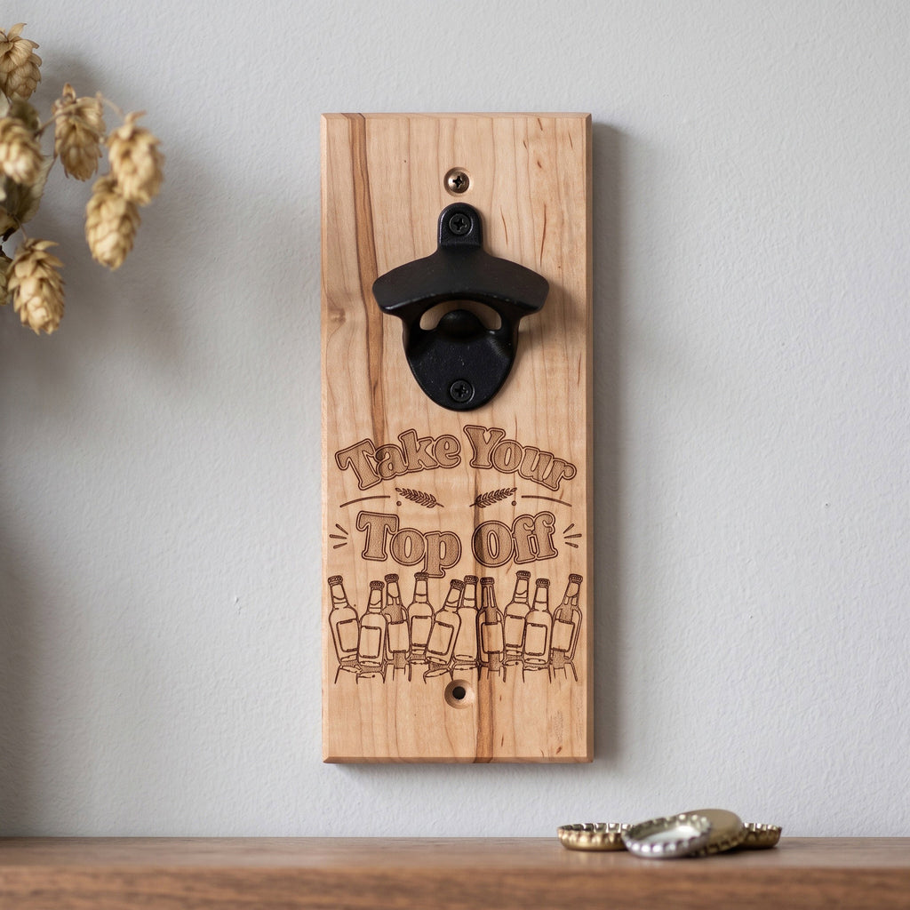 Wall Mounted Bottle Opener Ambrosia Maple