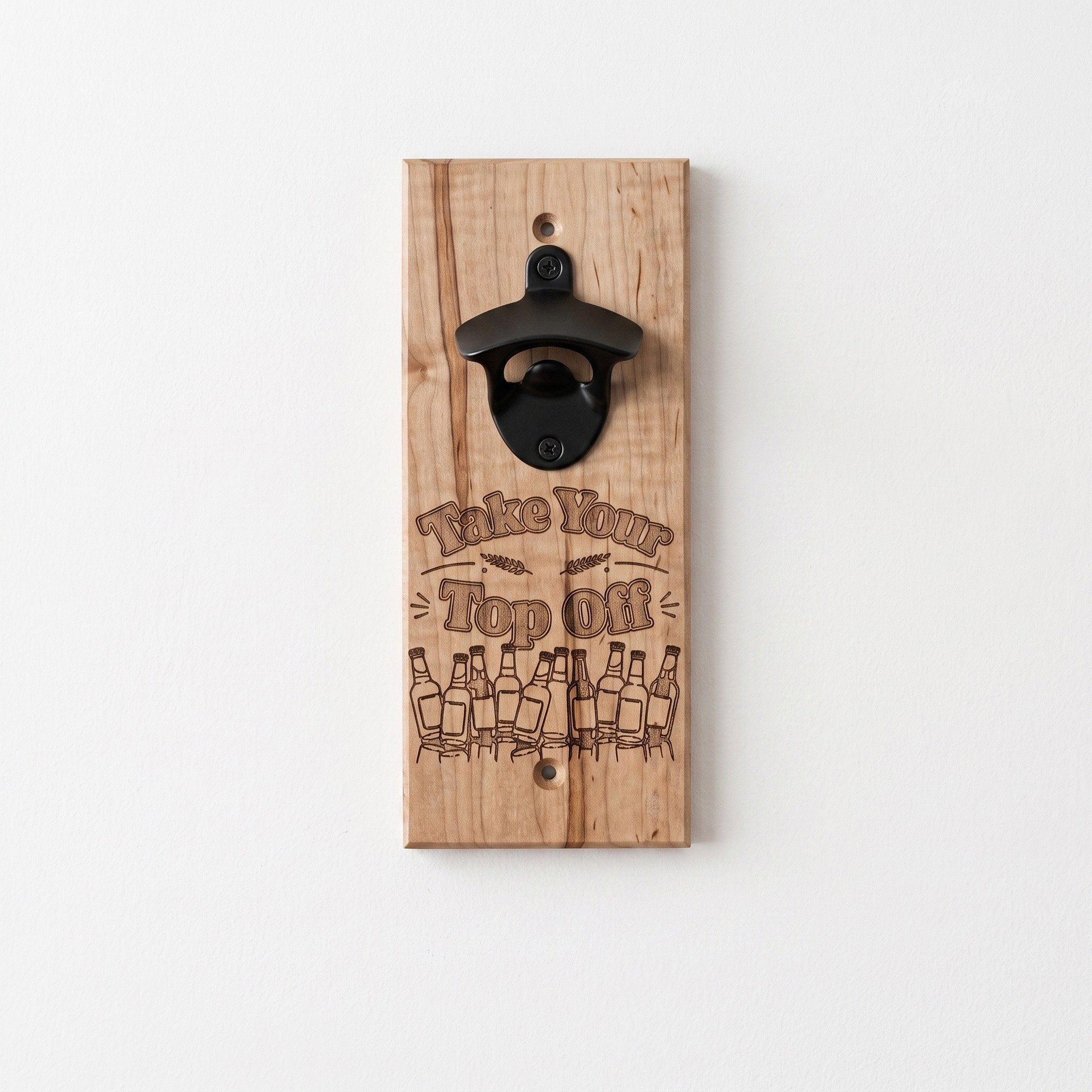 Wall Mounted Bottle Opener Ambrosia Maple